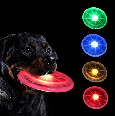 Frisbee Lumineux pour Chien – Jouez sans limites, même la nuit - La Truffe Elégante